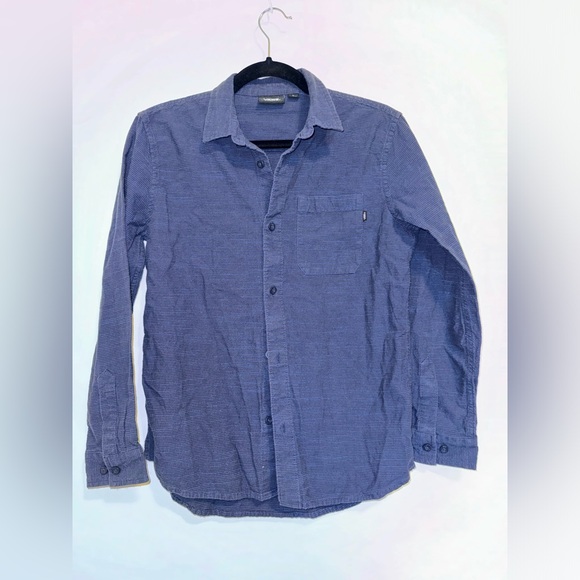 Vans Vintage Navy Flannel Slim Fit L - Picture 1 of 4